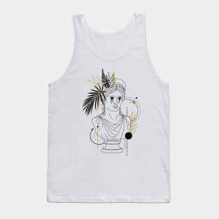 Hera (Juno). Creative Illustration In Geometric And Line Art Style Tank Top